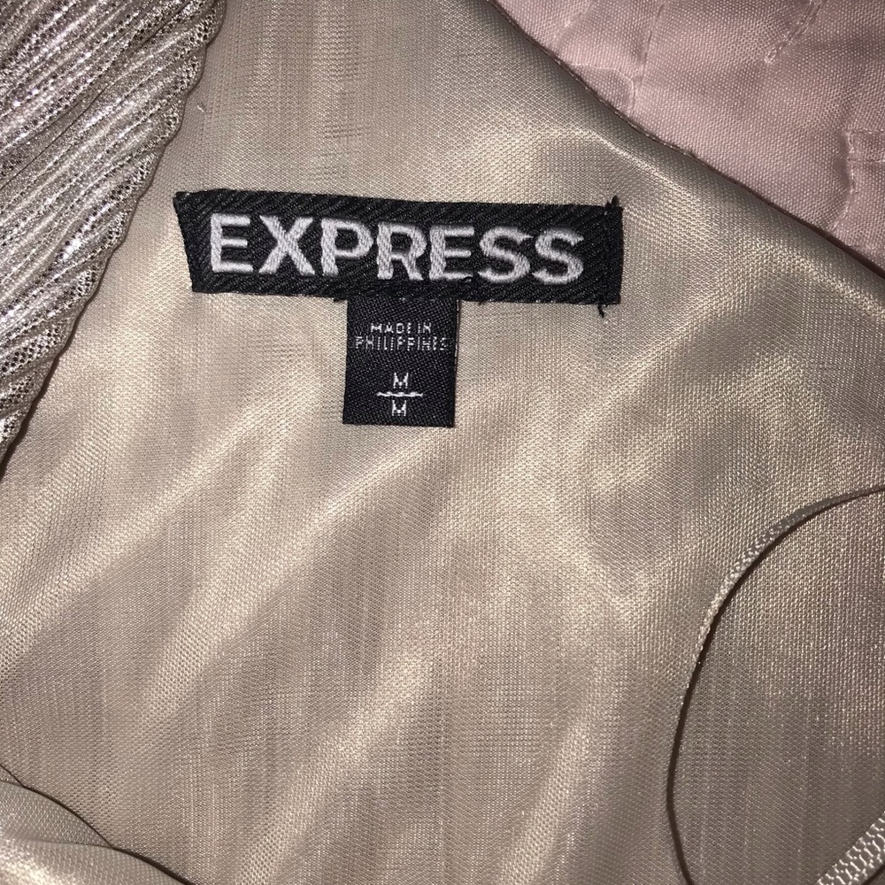 Beautiful Express Gold Shimmering Disco Dress - Picture 2 of 3